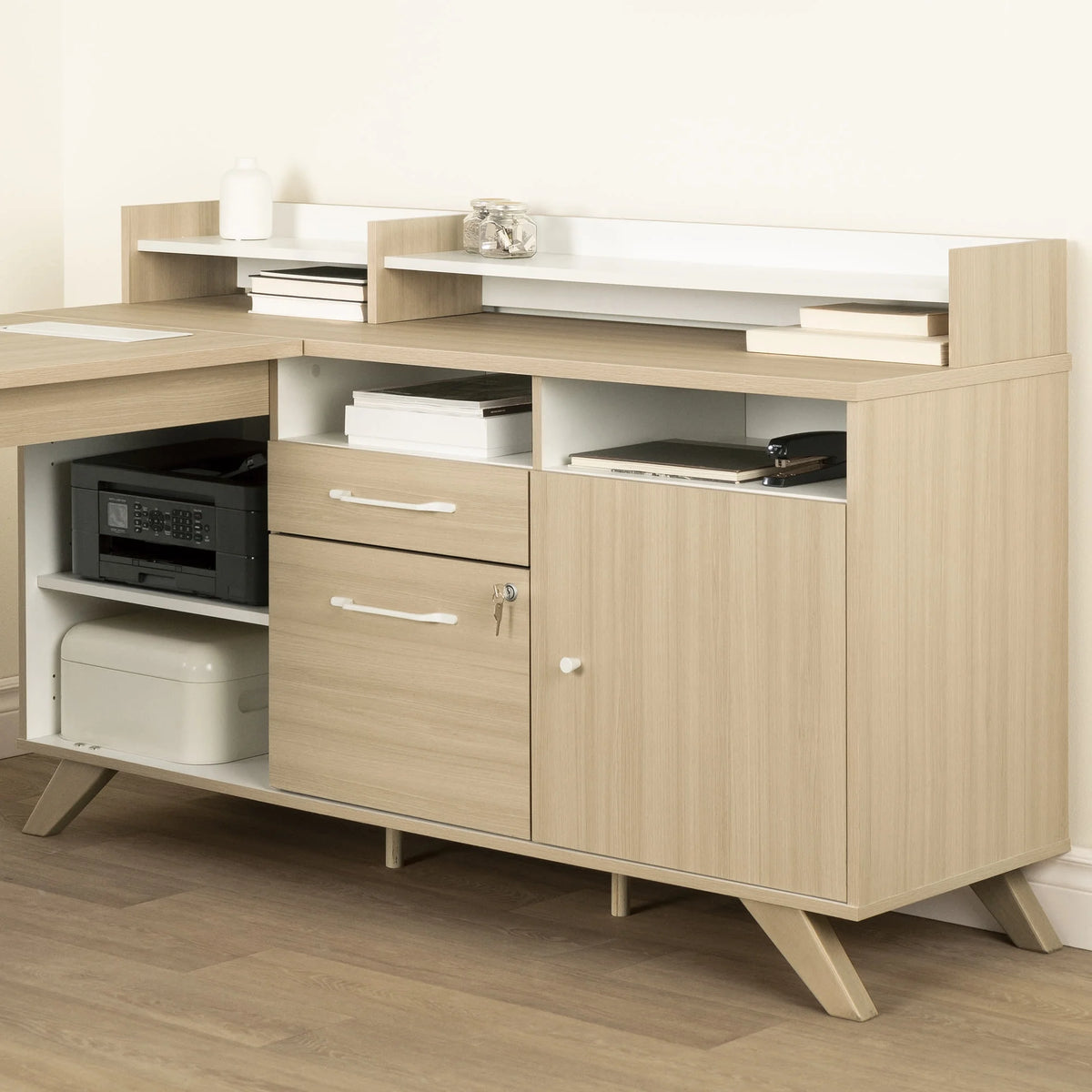 L-Shaped Desk with Power Bar L7732
