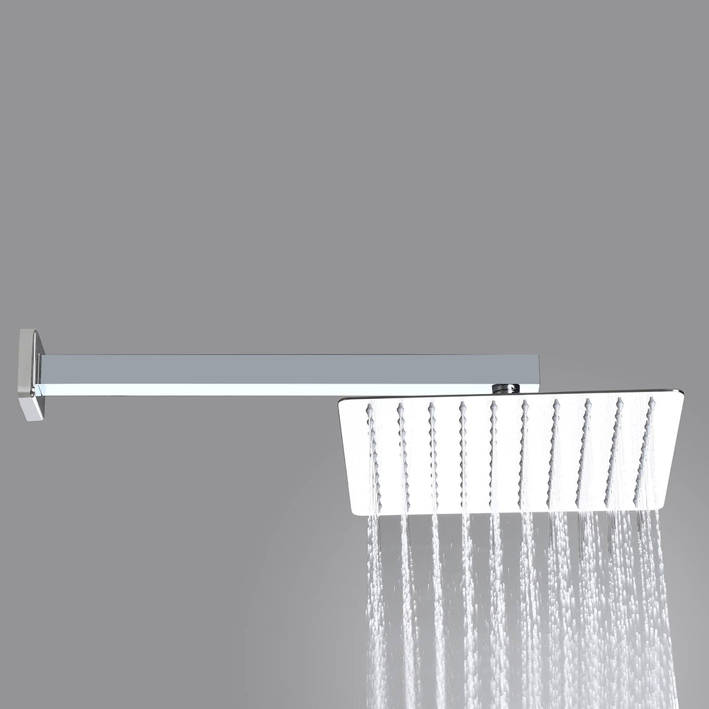 10x22 Rain Shower Head Handheld Shower Combo Set in Chrome Y870