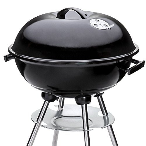 18-inch Portable Steel Charcoal BBQ Grill, Black A50832