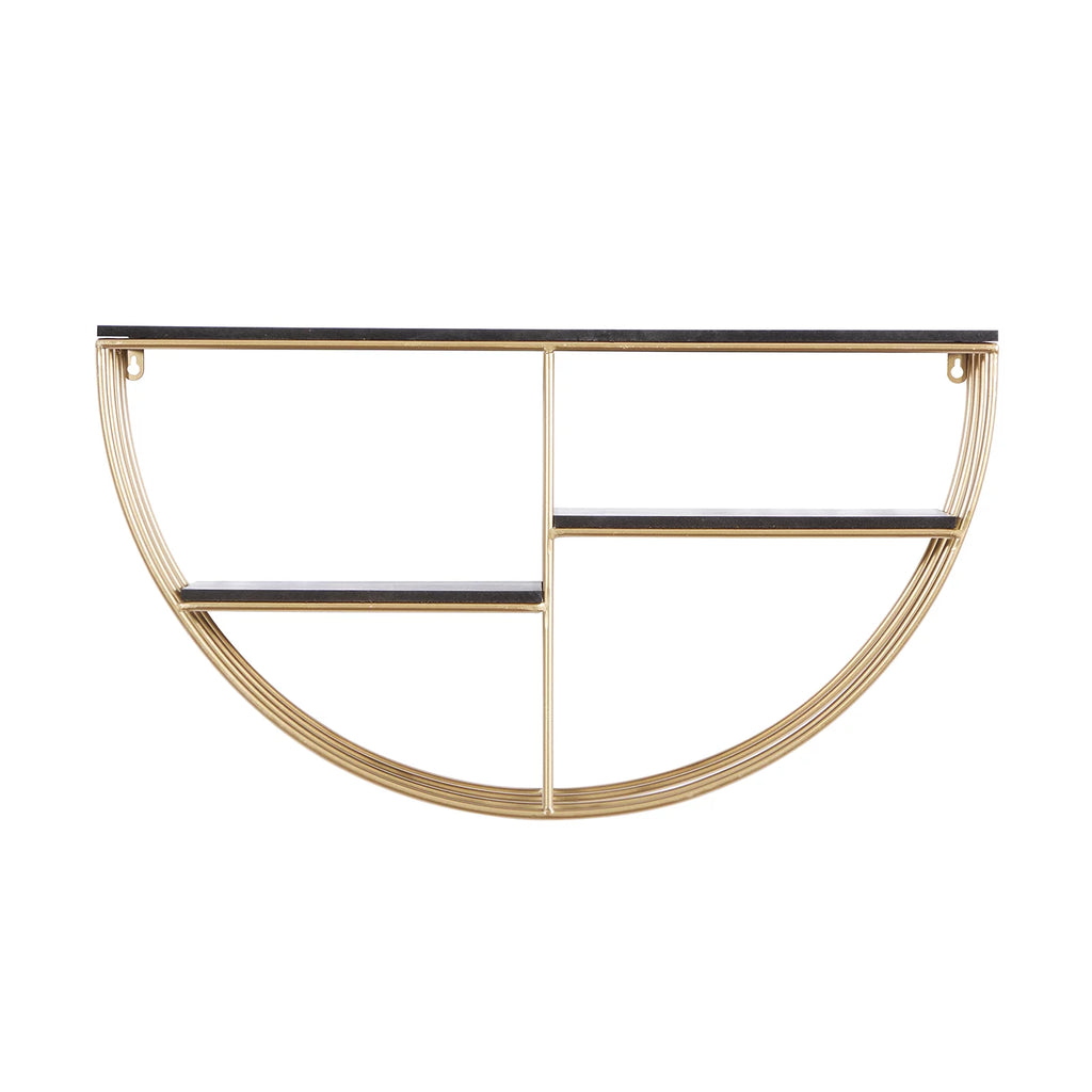 Gold Metal Decorative Wall Shelf W33693