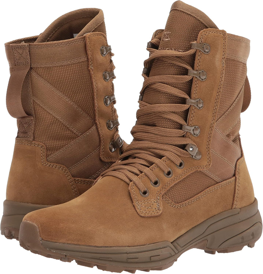 Coyote Suede Leather Combat Boots, Size 14.5 Wide S55955