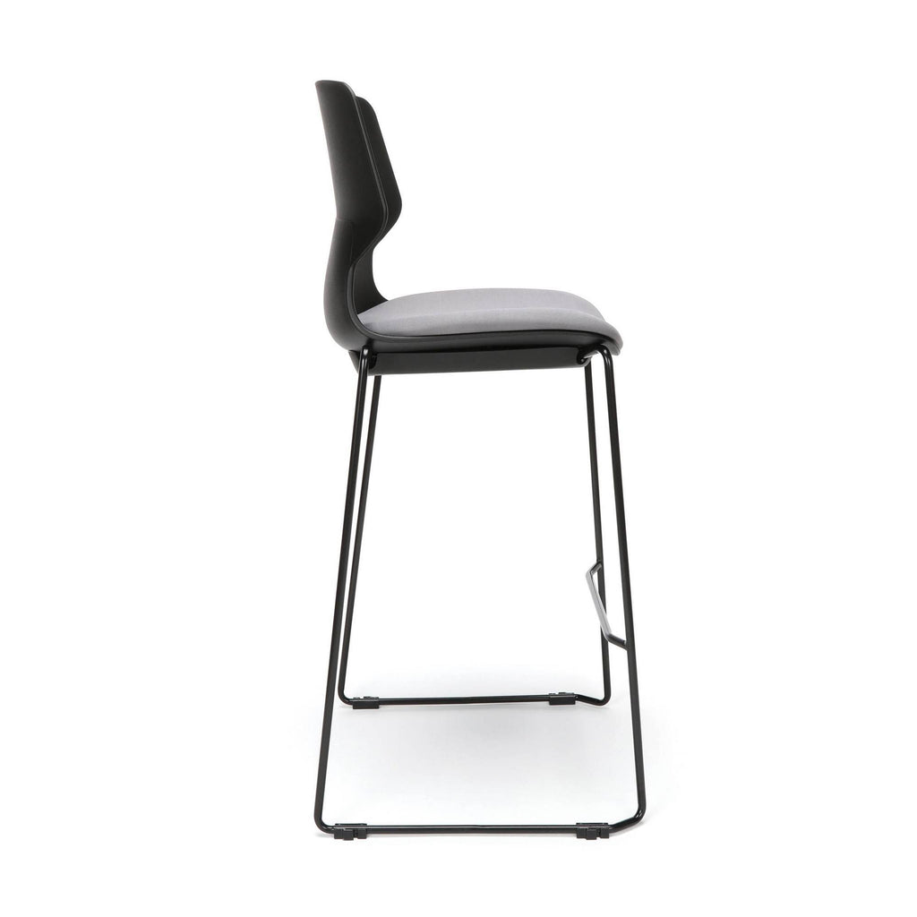 Black/Charcoal Guest Stool, 2 Pack E95262