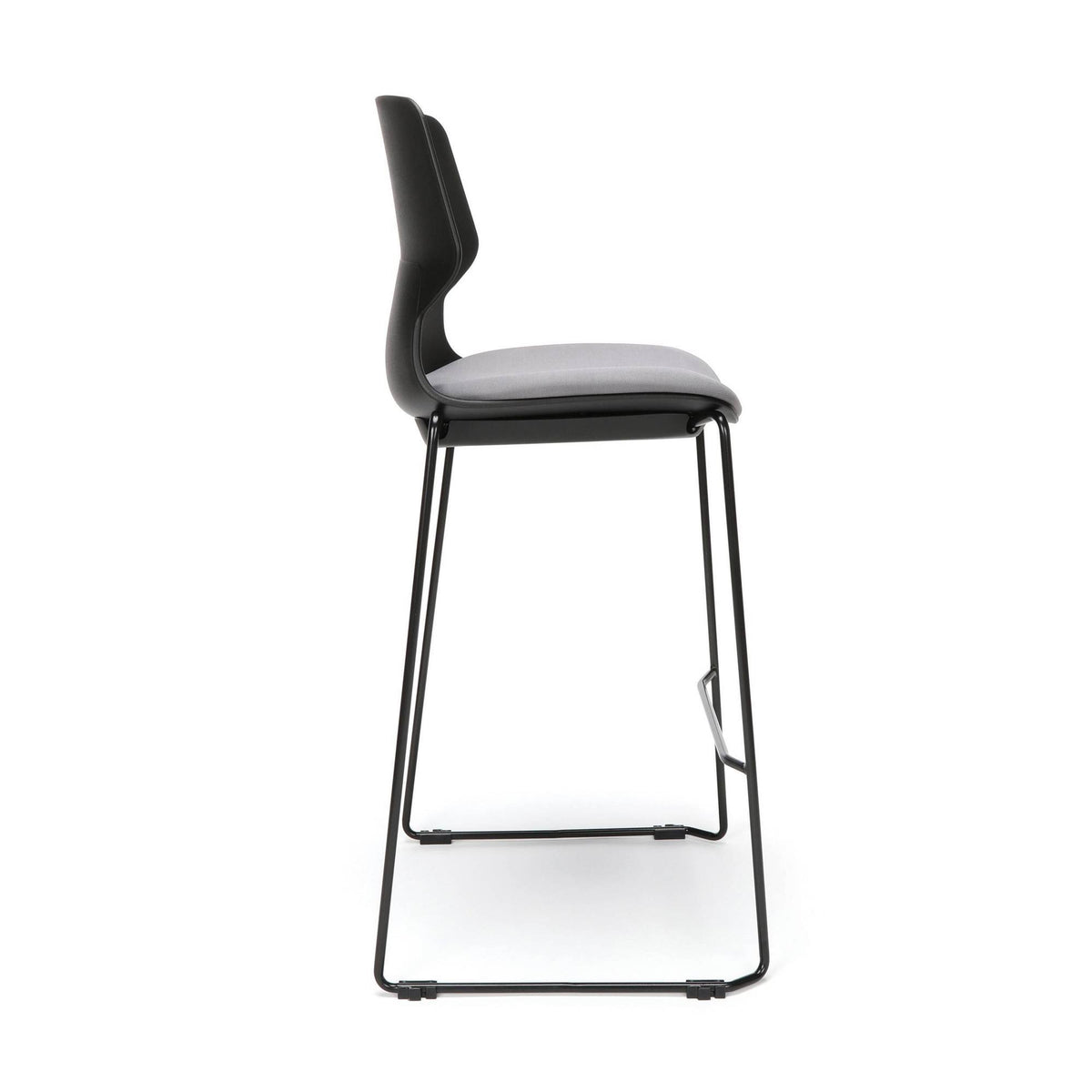 Black/Charcoal Guest Stool, 2 Pack E95262