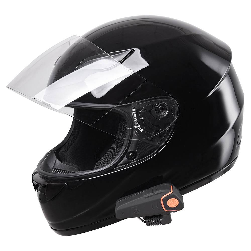 Bluetooth Motorbike Helmet Full Face with Headset Intercom MP3 FM C7722