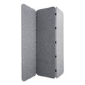 Concertina Foldable Room Divider Privacy Screen 70 x 1 x 70 Polyester Gray I31165