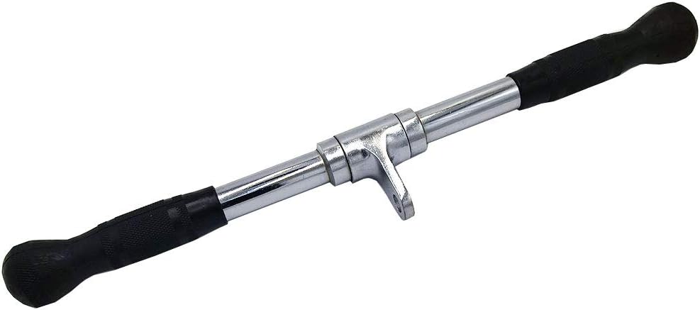 Solid Steel Tricep Press Down Bar with Rubber Handgrips V9788