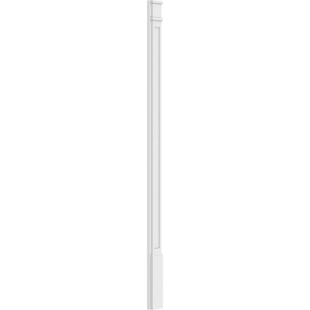 Flat Panel PVC Pilaster with Decorative Capital & Base (Pair) D501199