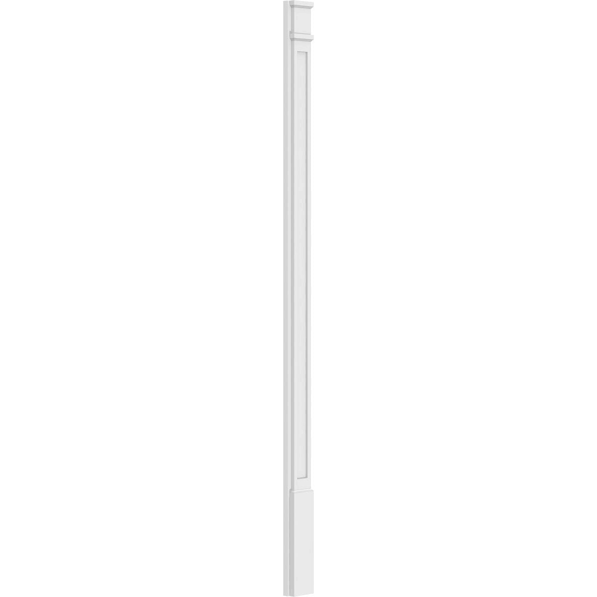 Flat Panel PVC Pilaster with Decorative Capital & Base (Pair) D501199