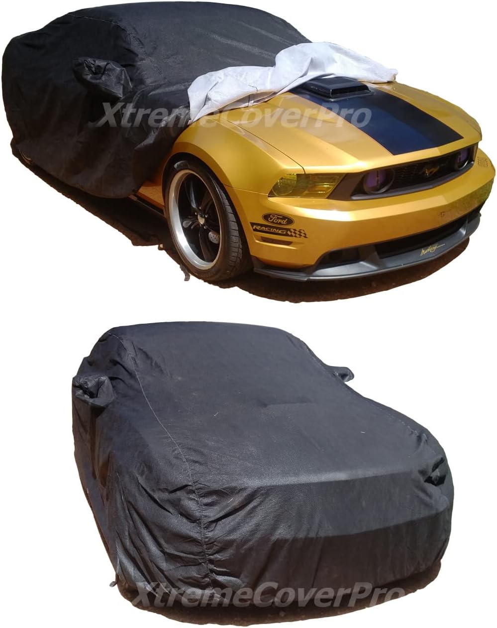 Black Car Cover for Ford Mustang 2005-2013 Q2384