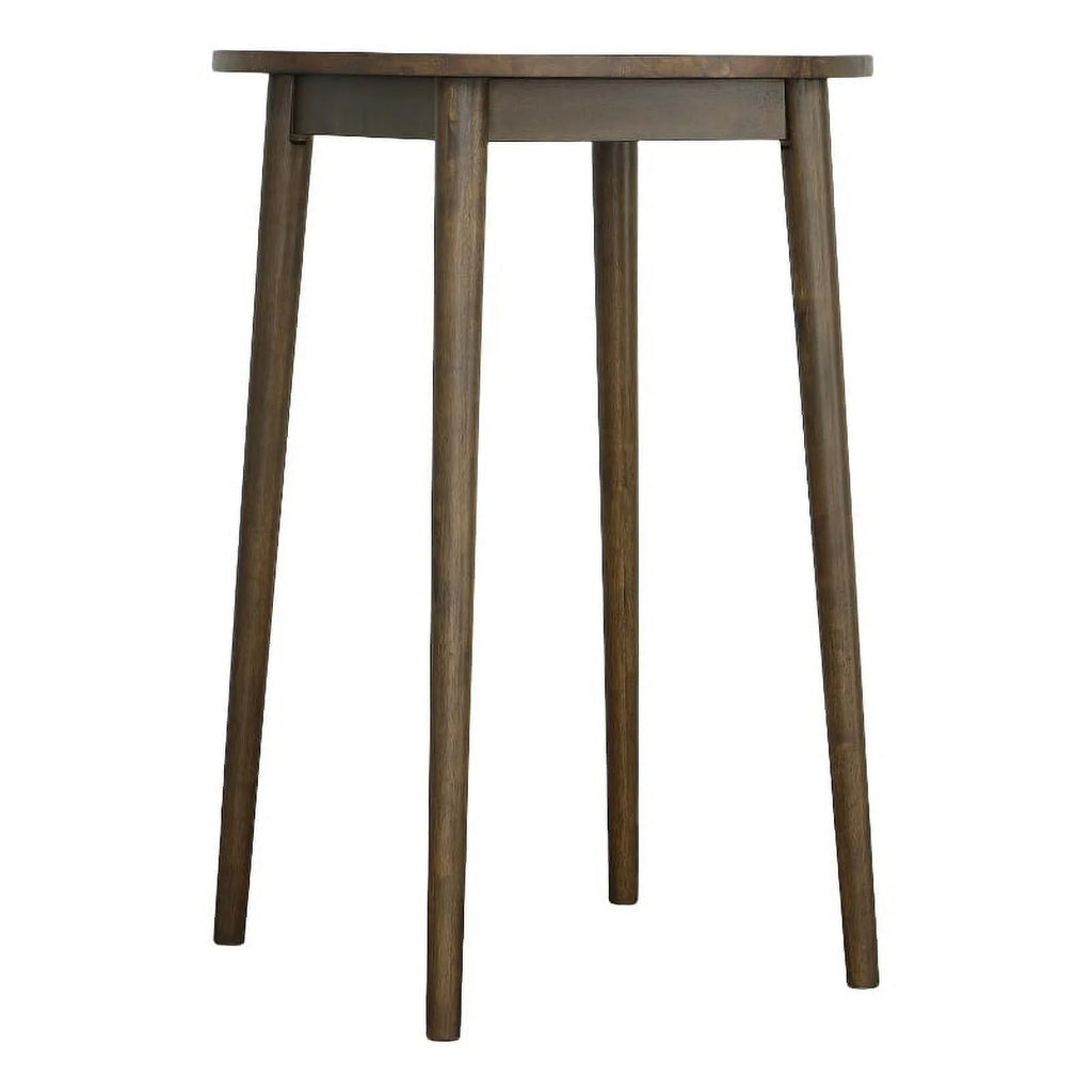 Wood Round Bar/Pub Table in Walnut Brown N9843