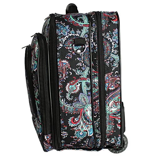Women's Fashion Print Rolling 17" Laptop Case A380439