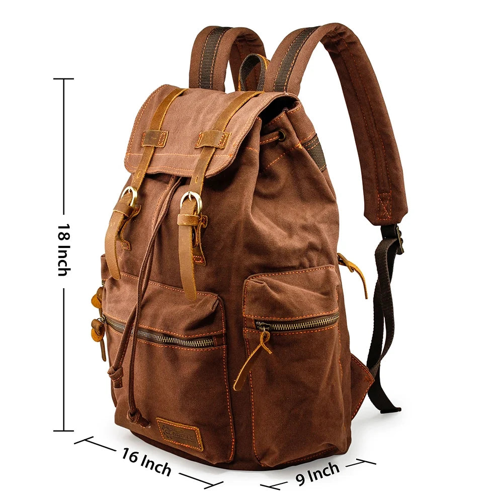 Vintage Canvas Military Backpack L882
