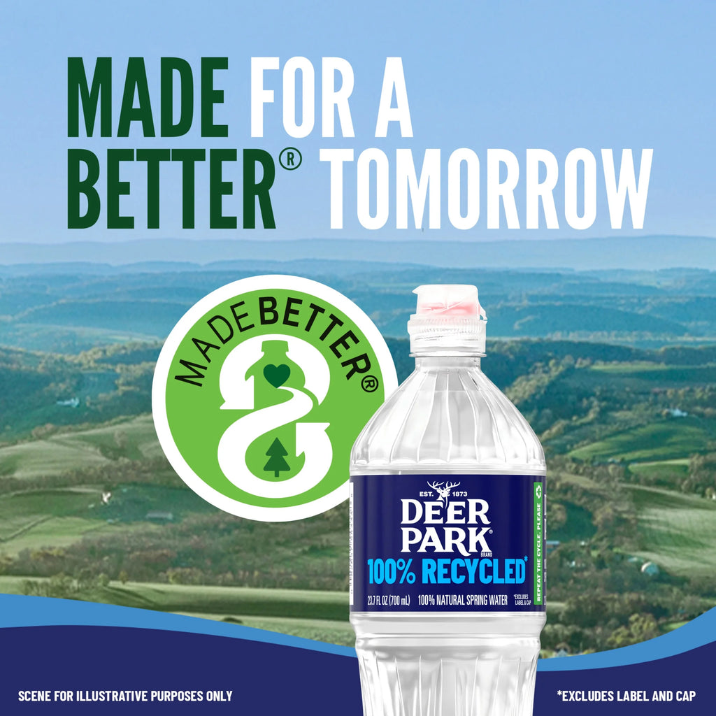 24 Pack Natural Spring Water 23.7 oz Plastic Bottles P667