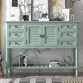 Clear Console Table with 6 Drawers and 1 Shelf H64497