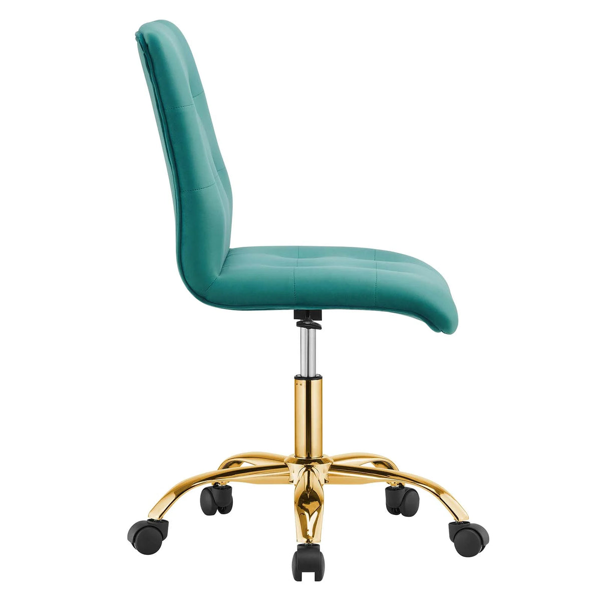 Armless Performance Velvet Office Chair T247