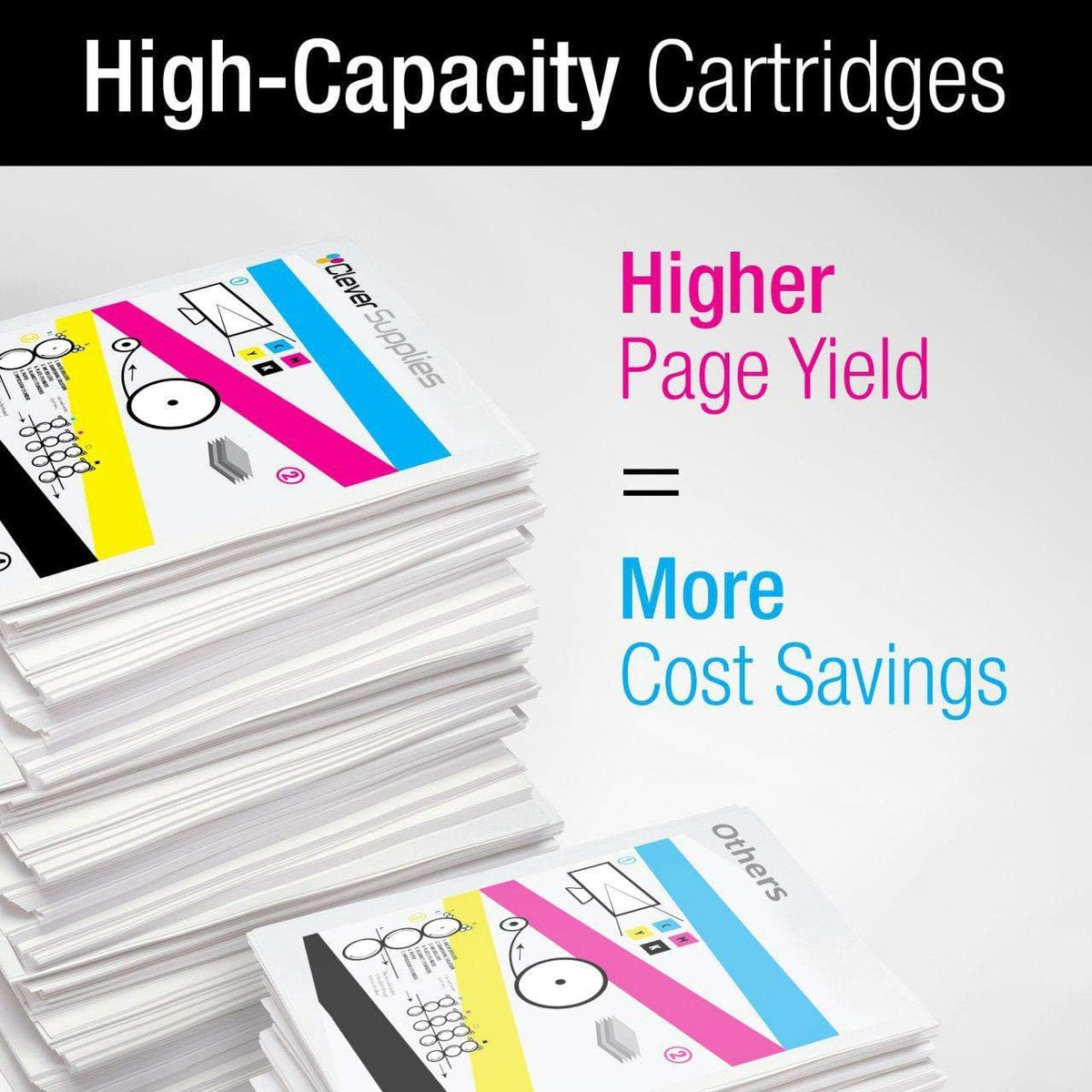 Compatible Black Cyan Yellow Magenta Toner Cartridge 5 Color Set E680394