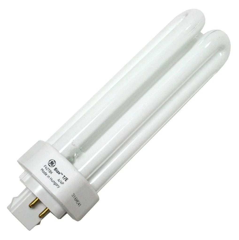6-Pack 42-Watt Triple Tube Compact Fluorescent Light Bulb, 3000K, 3200 Lumens, 82 CRI, T4 Shape, 4-Pin GX24q-4 Base W169190