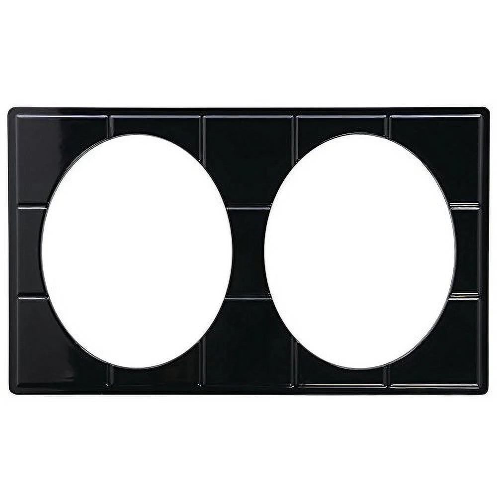 Black Melamine Full Size Food Bar Tile Tray M7563
