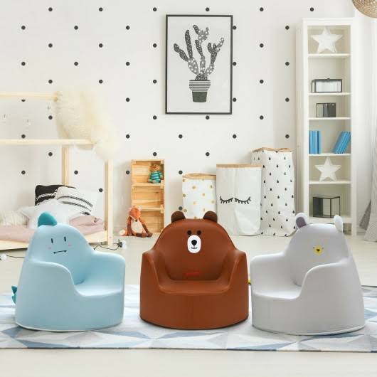 Brown Kids Cartoon Sofa N803433