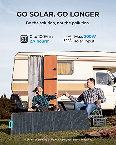 537Wh LiFePO4 Portable Power Station with 4 700W AC Outlets I100833