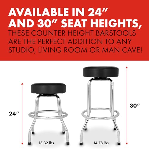 Black 24" Swivel Barstool N868666
