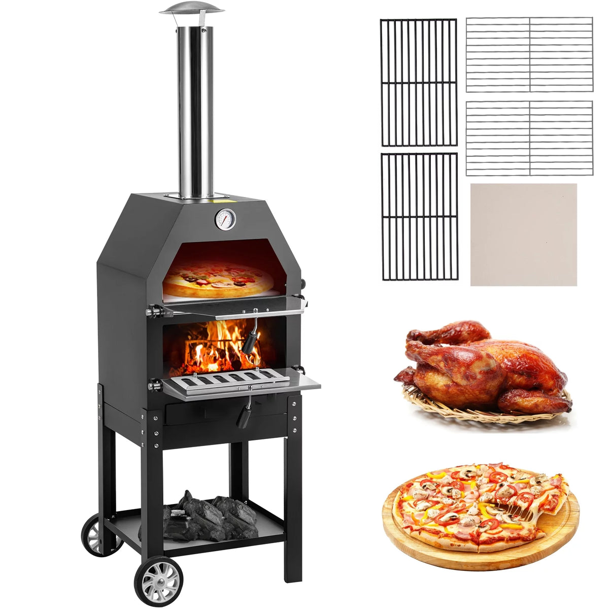 Portable Wood Fired Pizza Oven C3537