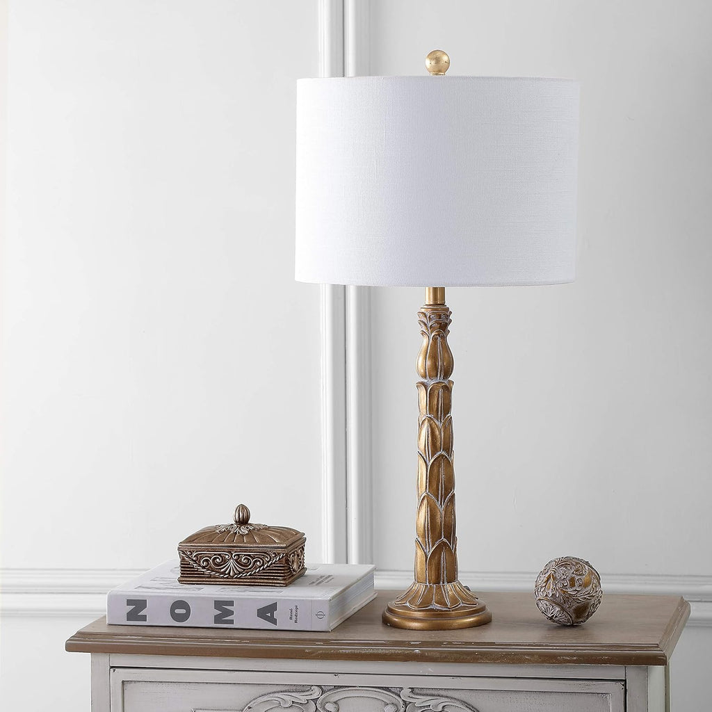 Antique Gold Resin LED Lamp K825973