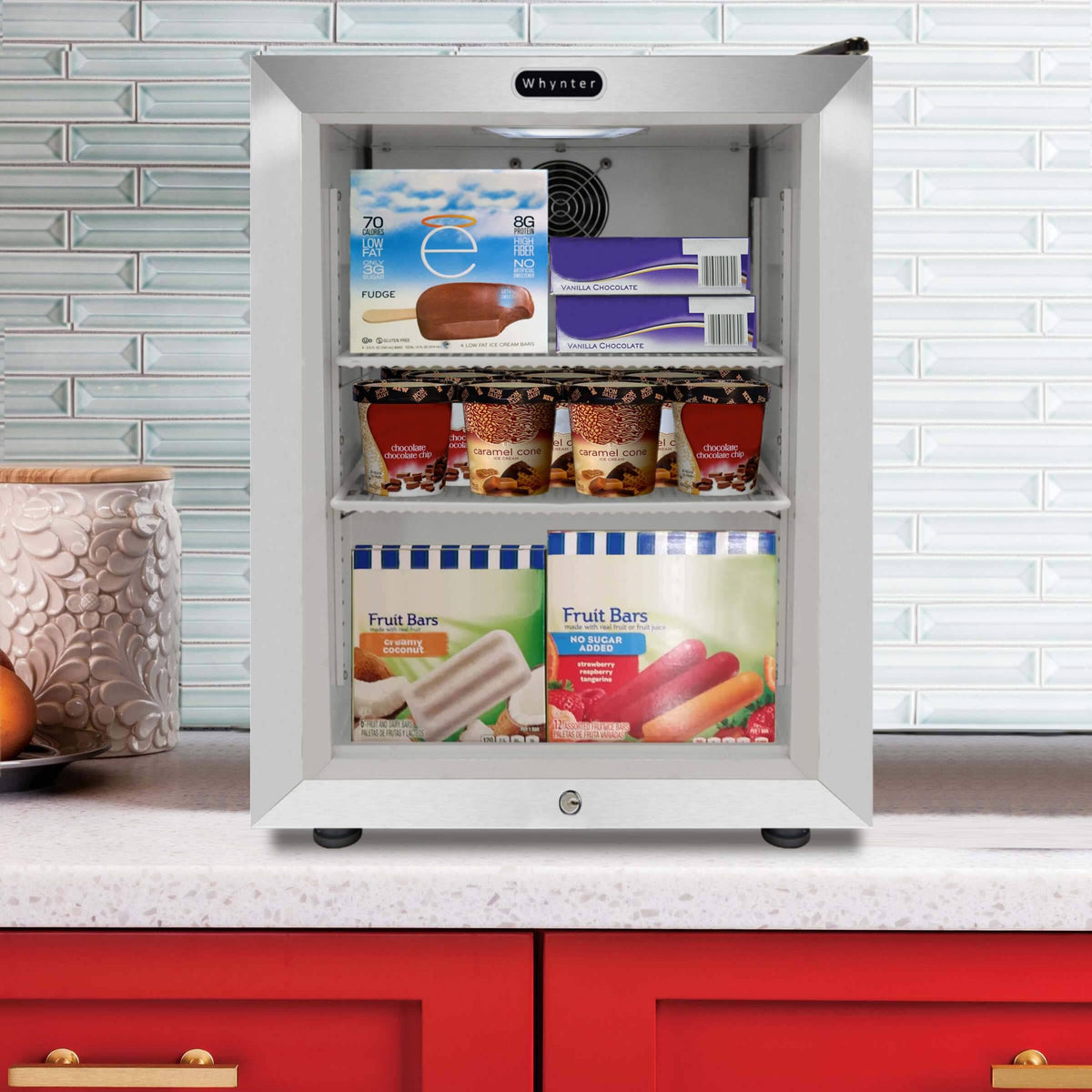 Upright Freezer 1.8 cu ft Stainless Steel K916