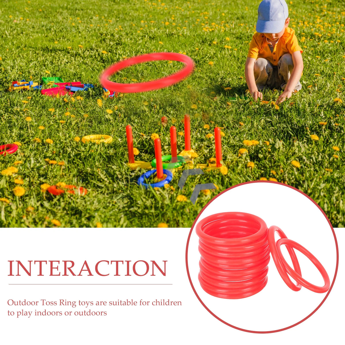 24Pcs Toss Rings Toss Game for Kids Party Favor Games T870