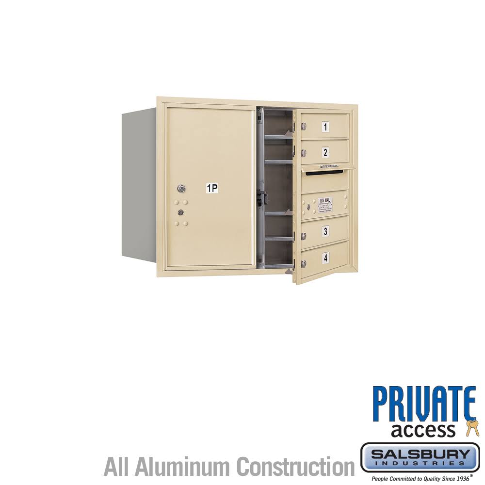4C Horizontal Mailbox, Sandstone G916