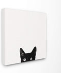 Black Cat Canvas Wall Art, 24 x 24 N8378