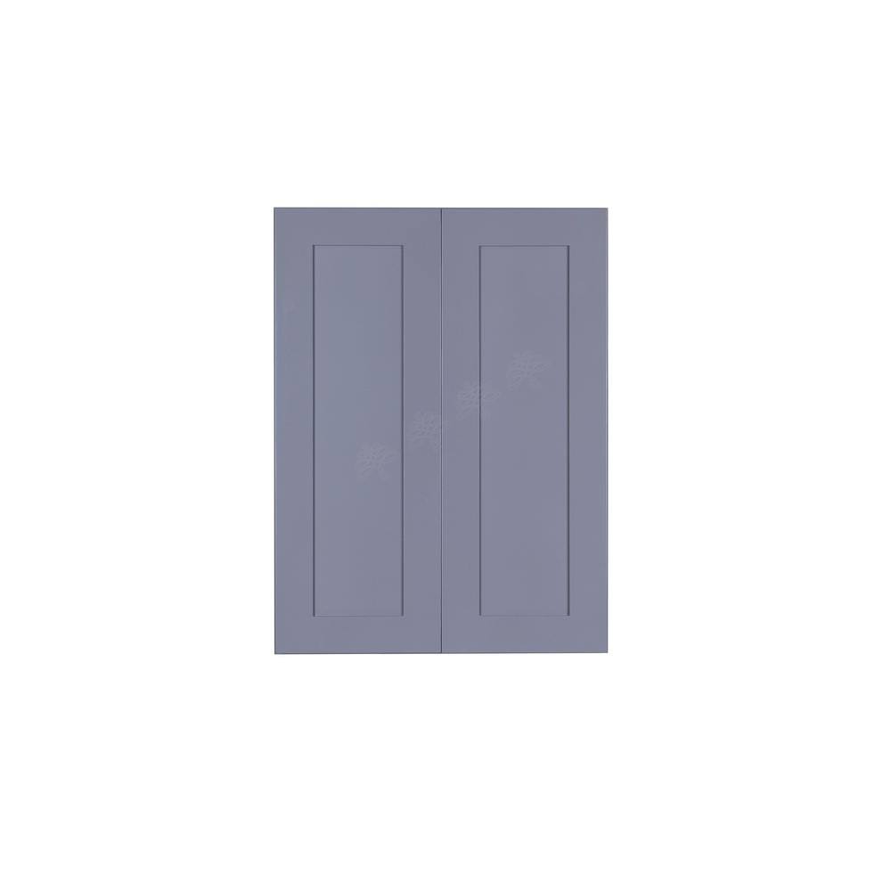 24x30x12 in. 2-Door Wall Cabinet with 2-Shelves in Gray I775618