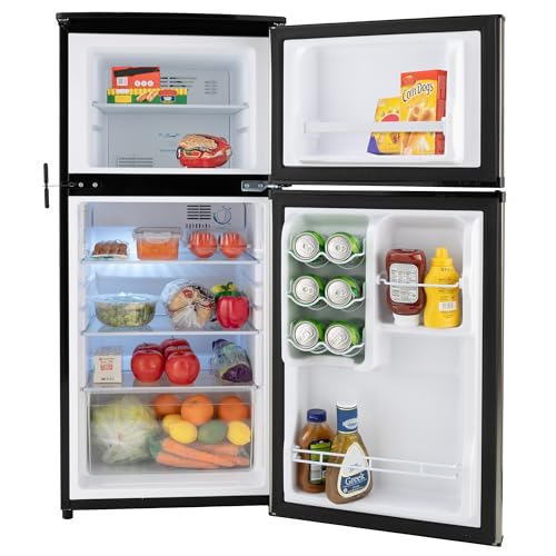 Stainless Steel 12V 2 Door RV Refrigerator 4.4 Cubic Feet K13093
