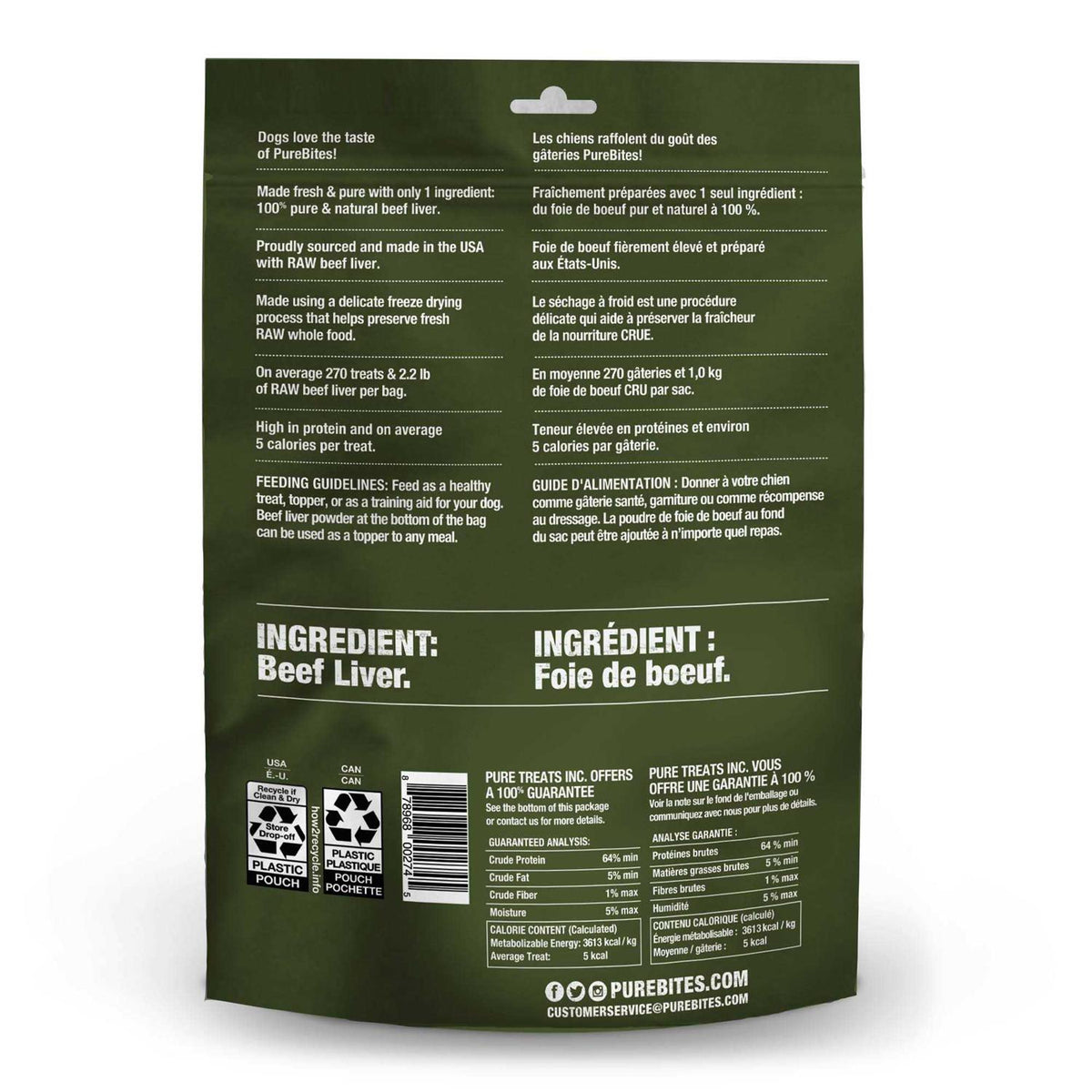 Freeze Dried Beef Liver Dog Treats M87561