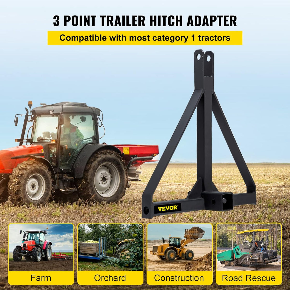 Black 2 Inch Trailer Hitch Receiver Hitch G5783