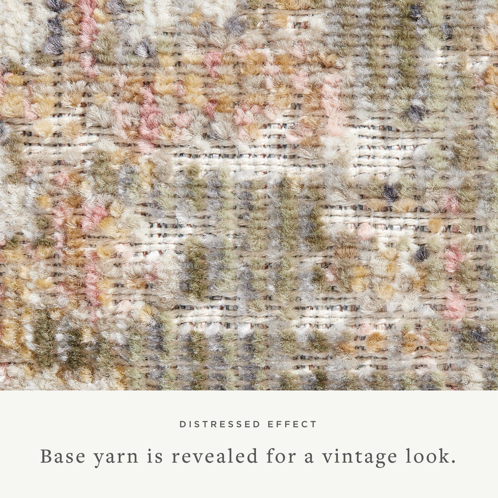 Sage/Blush 2'-7" x 8'-0" Area Rug S4423