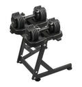 10-30lb Adjustable Dumbbell Pair with Stand J97921
