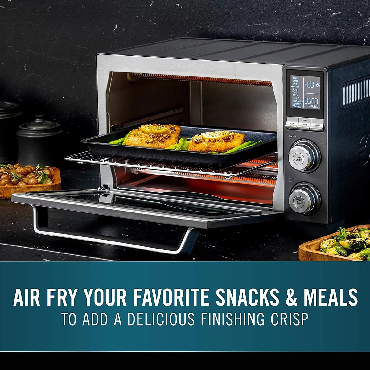 11-in-1 Air Fryer Oven Combo, 26.4 QT Stainless Steel W348