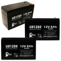 12V 8Ah Sealed Lead Acid Battery with F1 to F2 Terminal Adapters Y17644
