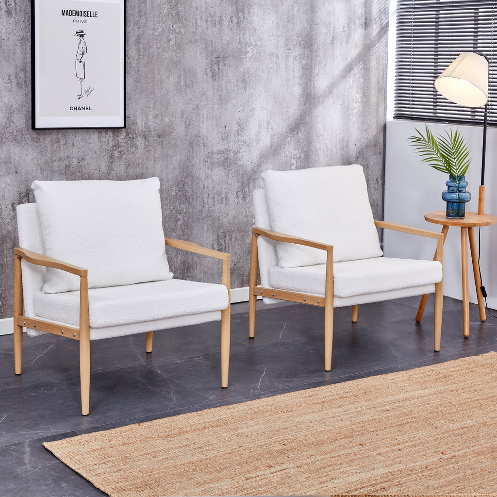 Teddy Velvet Accent Arm Chair with Metal Frame U232