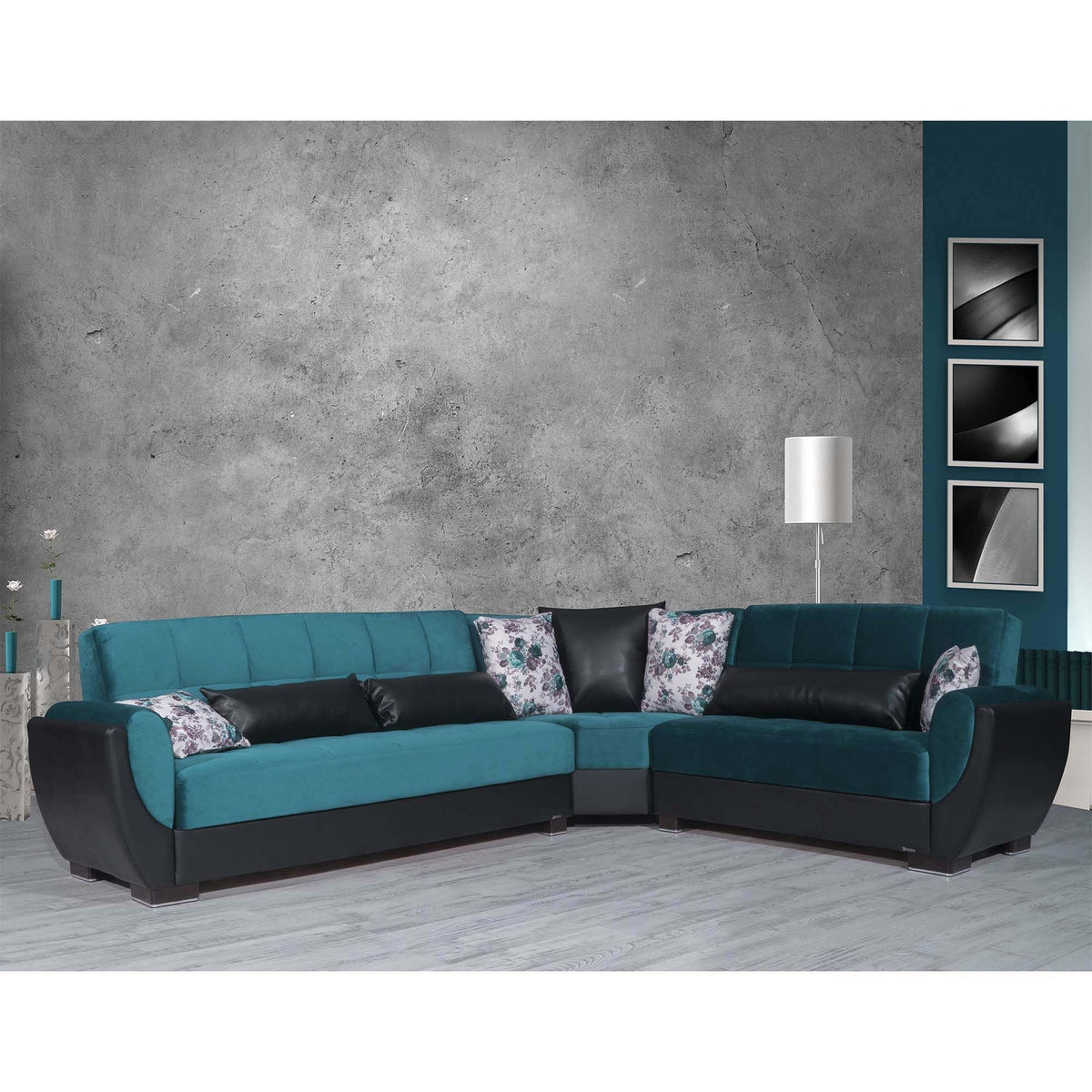 Turquoise Sectional N737
