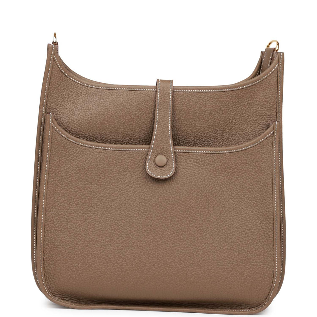 Etoupe Clemence Leather Bag P500