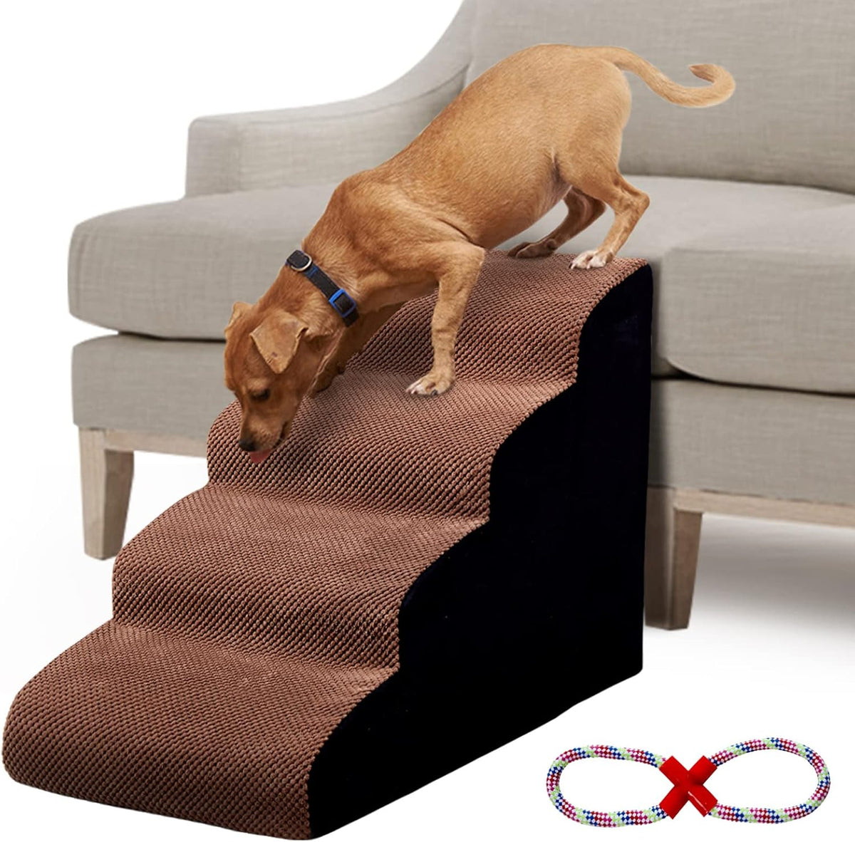 4 Tiers Non-Slip Foam Dog Stairs S199611