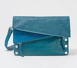 Teal Leather Crossbody H49892