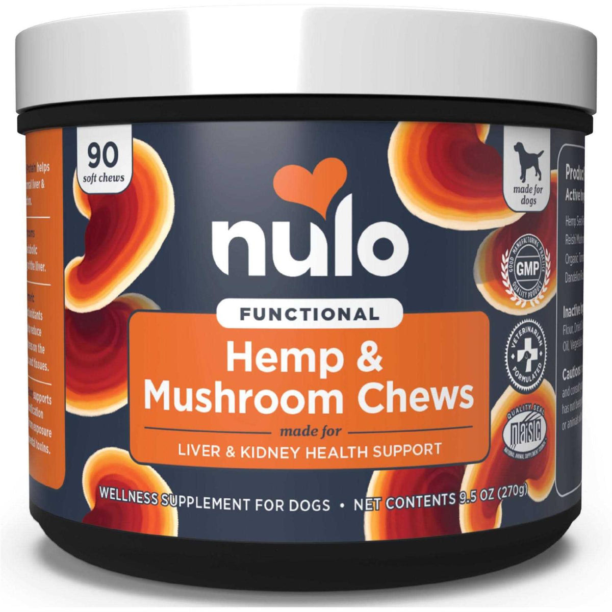 Functional Hemp & Mushroom Soft Chew Dog Supplement I5200
