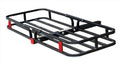53" x 19-1/2" Steel Hitch Cargo Carrier with High Side Rails, 2" Receiver, 500-lb Load Capacity, Black S607680
