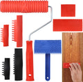 8PCS Wood Grain Painting Tool Set with Handle Y706