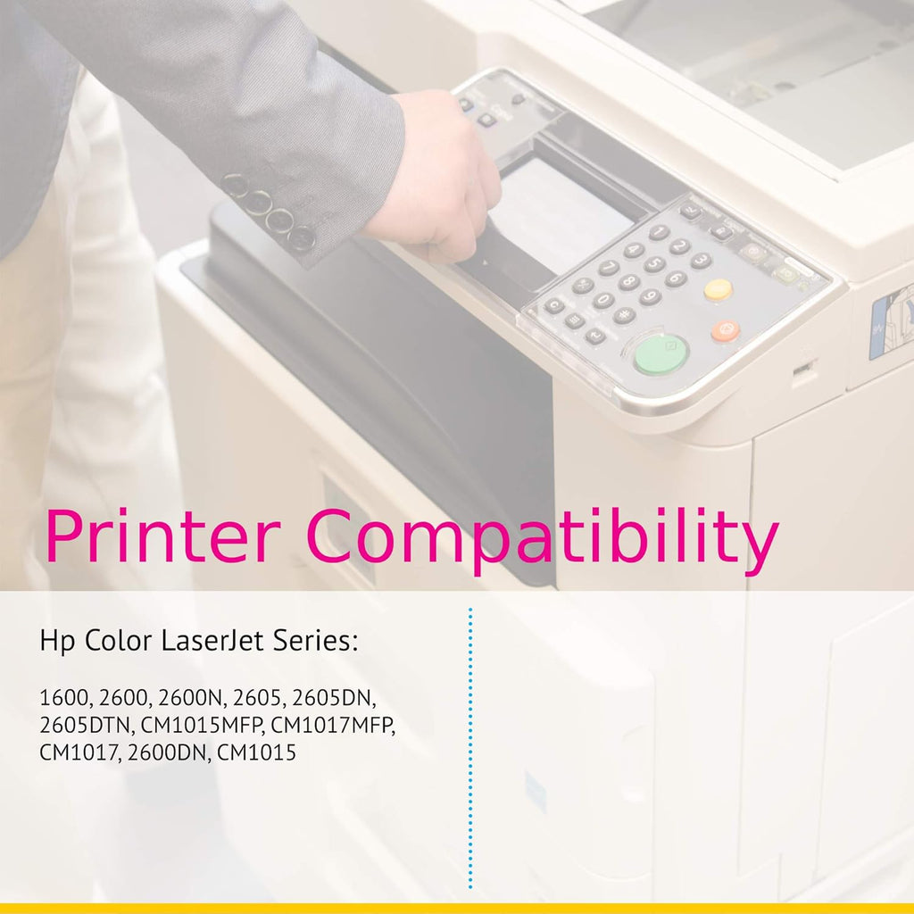 Compatible Black Cyan Yellow Magenta Toner Cartridge 5 Color Set E680394