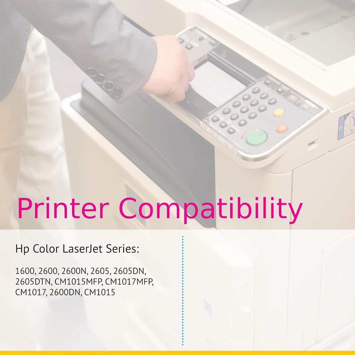 Compatible Black Cyan Yellow Magenta Toner Cartridge 5 Color Set E680394