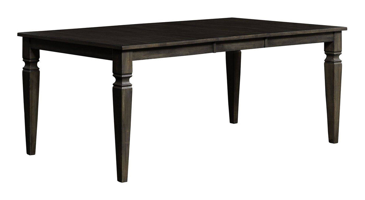 Dark Gray Leg Table with Butterfly Leaf N6366